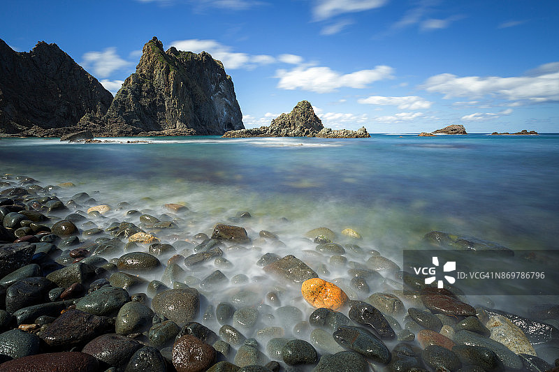 夏季的积丹岬图片素材