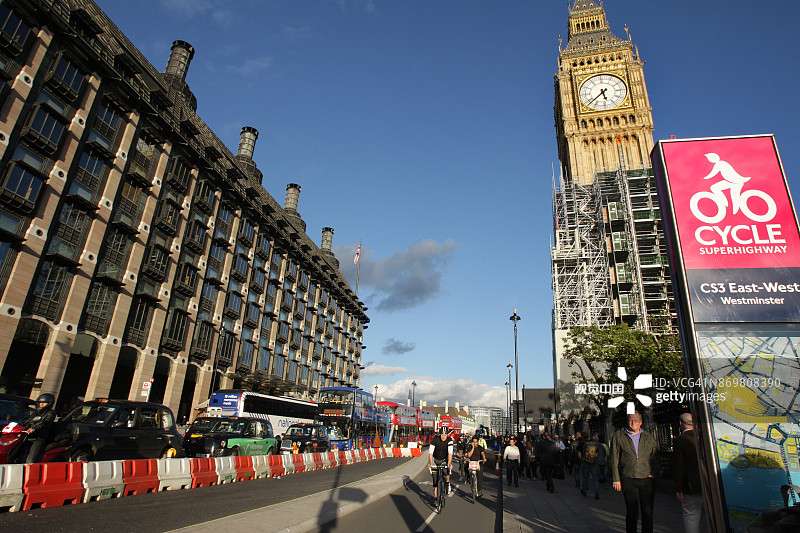 伦敦威斯敏斯特的日常生活图片素材