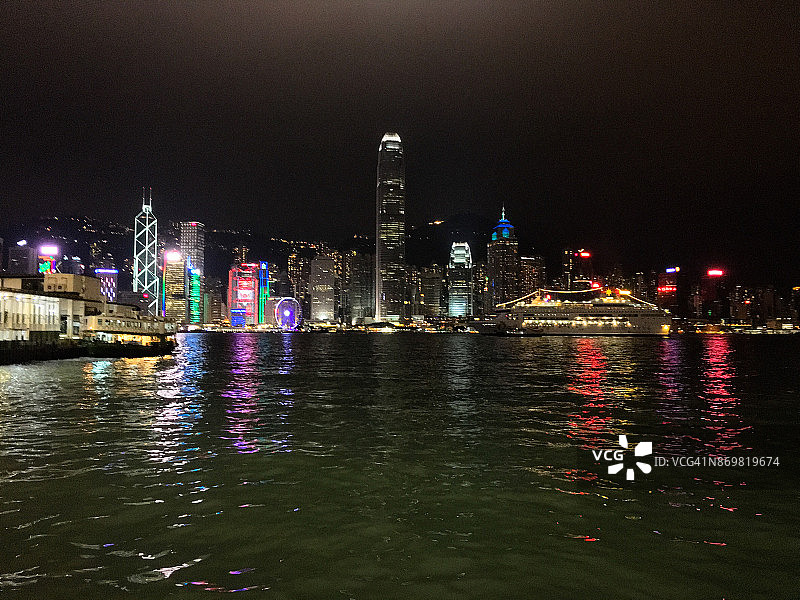 香港夜景图片素材