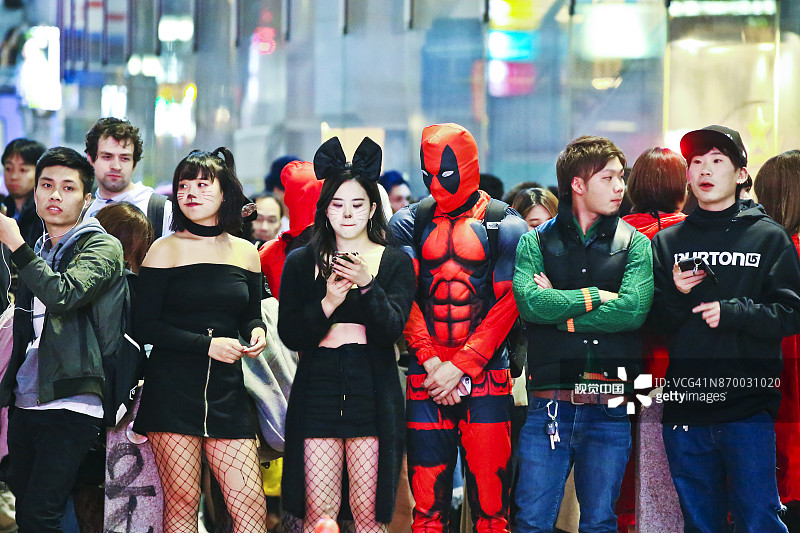 万圣节涩谷街头图片素材