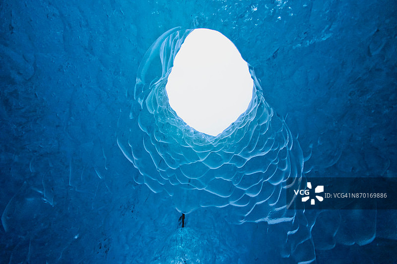 水晶洞穴,冰岛图片素材