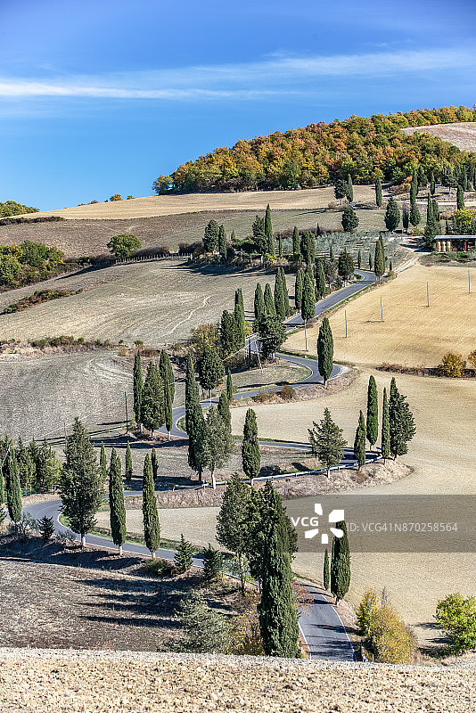奥尔恰谷 意大利托斯卡纳图片素材