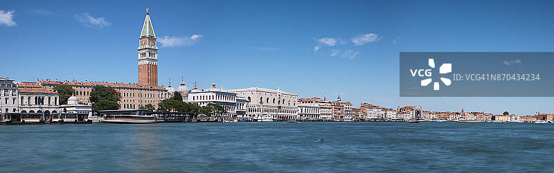 从海关大楼角拍摄的威尼斯全景图片素材