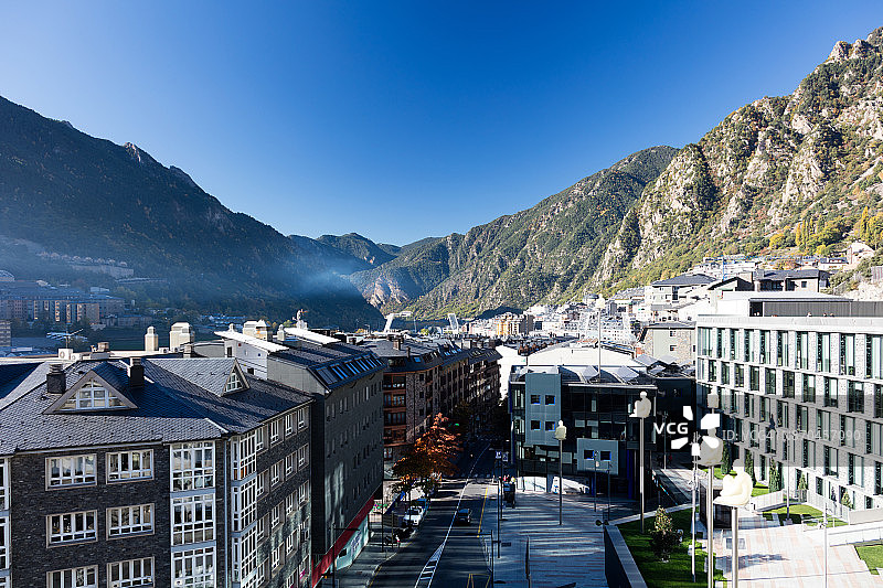 安道尔总议会与Jaume Plensa雕塑图片素材