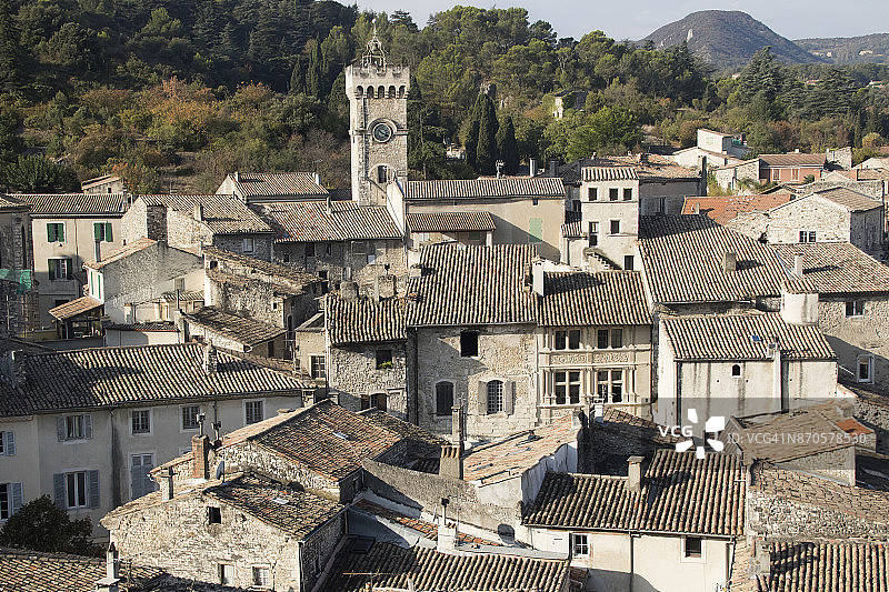 法国维维耶的中世纪村庄图片素材