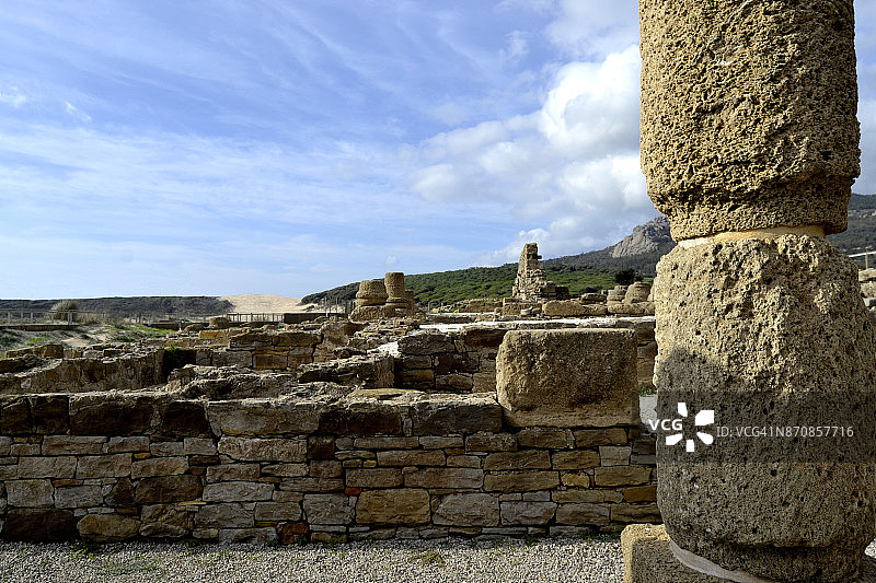 西班牙贝洛·克劳迪娅的罗马遗址图片素材