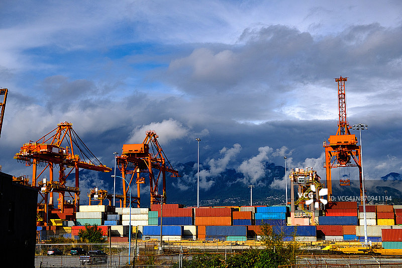 温哥华港图片素材