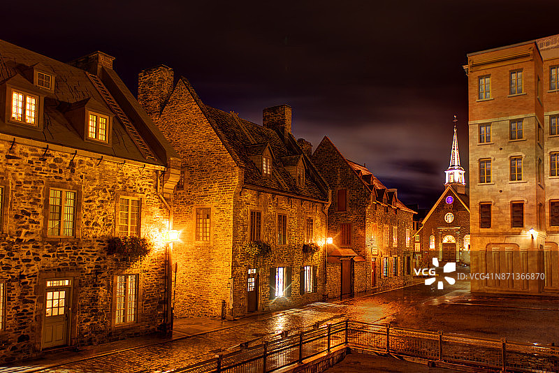 魁北克老城图片素材