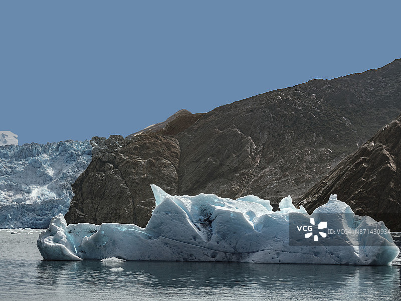 索耶冰川与浮冰图片素材