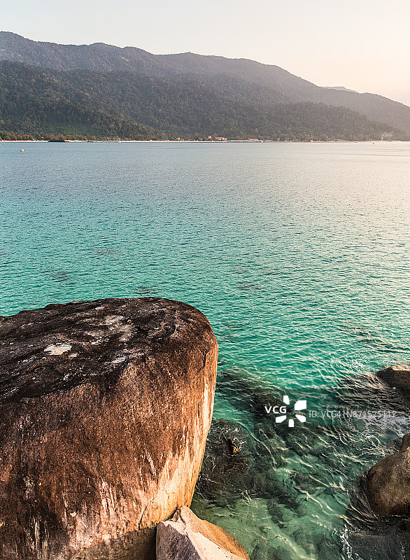 马来西亚刁曼岛的日落图片素材