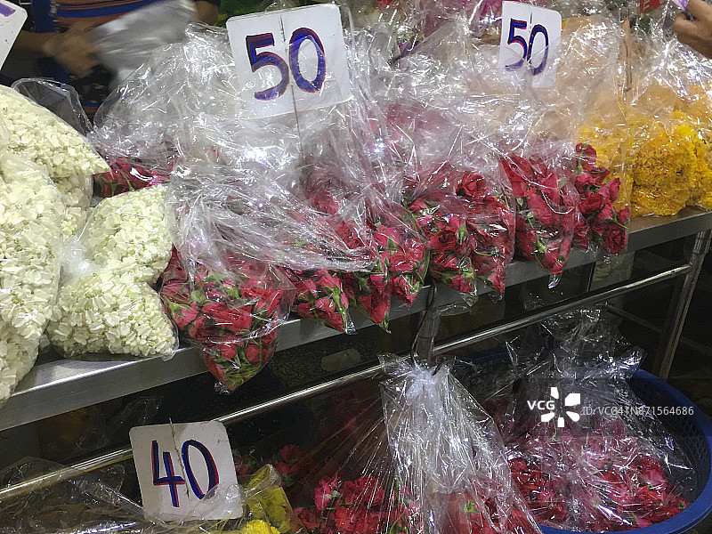 泰国曼谷花卉市场图片素材