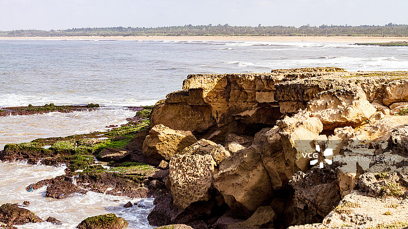 第乌岛的石灰岩架图片素材