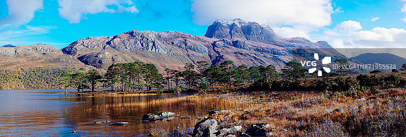 斯利奥赫山，马瑞湖，全景，苏格兰图片素材