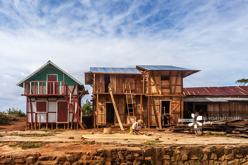 马达加斯加典型村庄图片素材