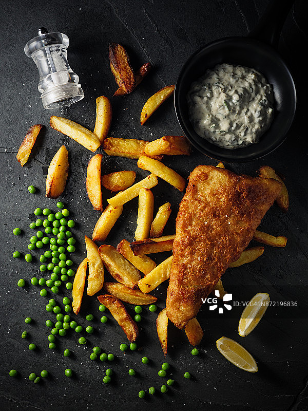 鱼和薯片图片素材