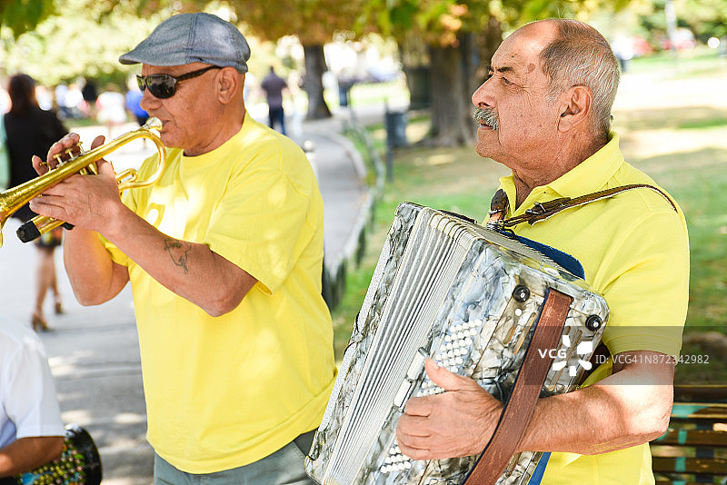保加利亚街头音乐家图片素材