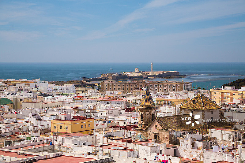 西班牙加的斯的天际线图片素材