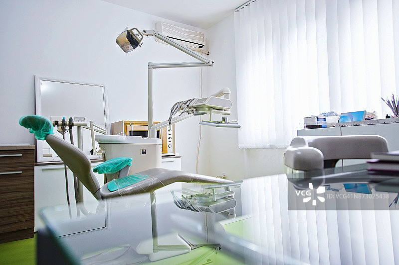 空旷的现代牙科诊室图片素材