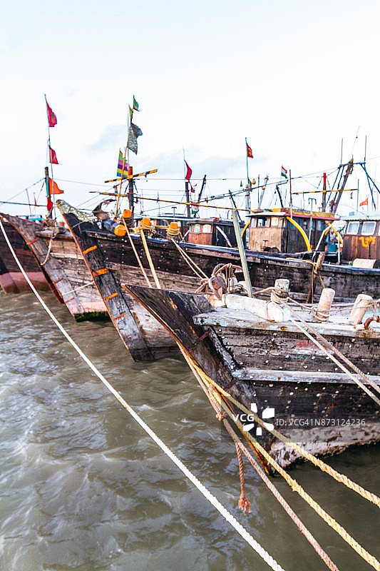 蒂乌岛的渔船图片素材