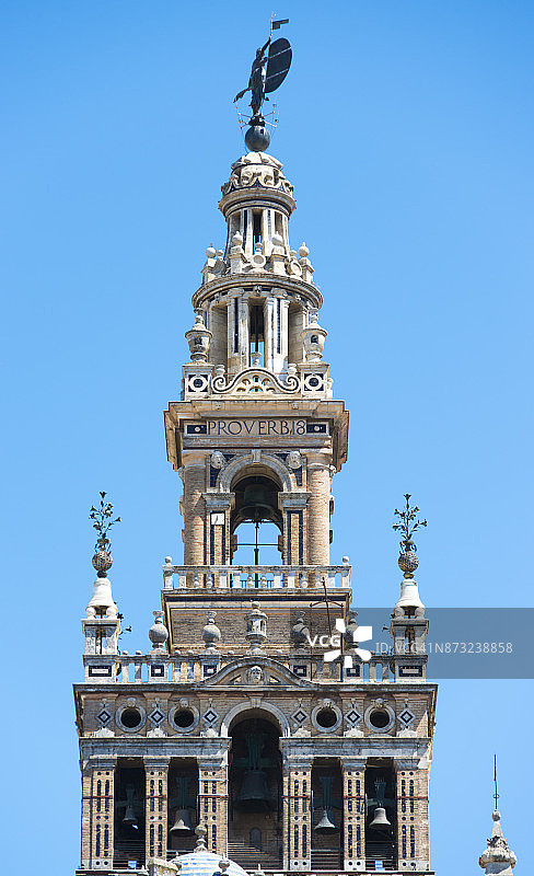 西班牙城市：塞维利亚吉拉尔达钟楼图片素材