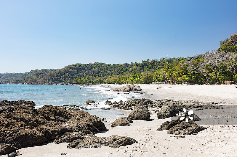 尼科亚半岛蒙特祖玛海滩的热带天堂，哥斯达黎加图片素材