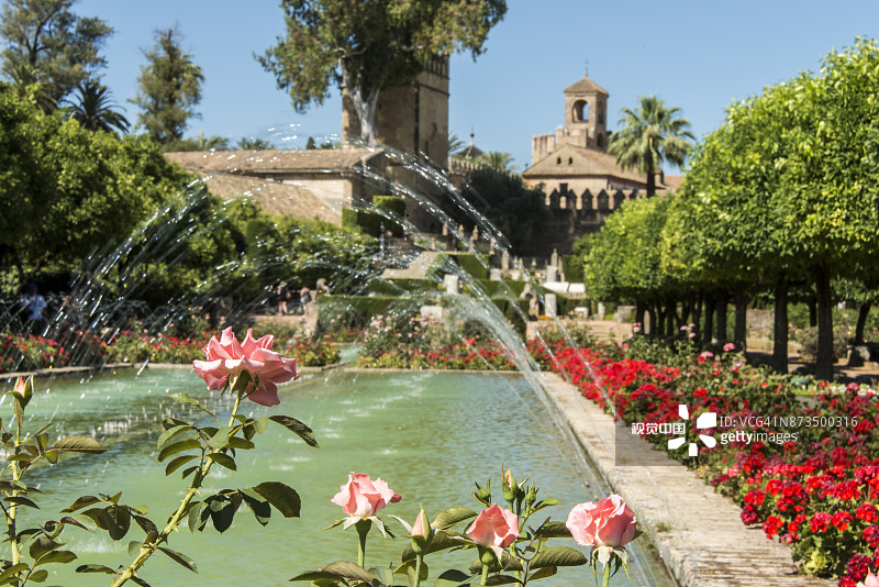 西班牙城市：科尔多瓦基督教国王城堡图片素材