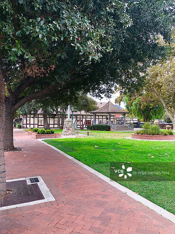 美国加利福尼亚州索尔万市中心图片素材