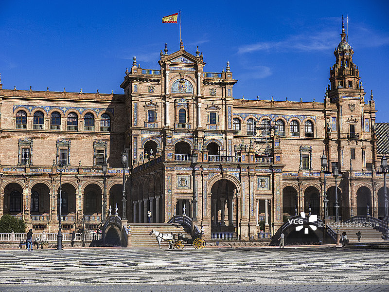 西班牙城市 - 塞维利亚 - 西班牙广场图片素材