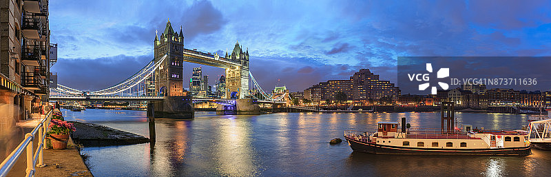 伦敦塔桥全景图片素材