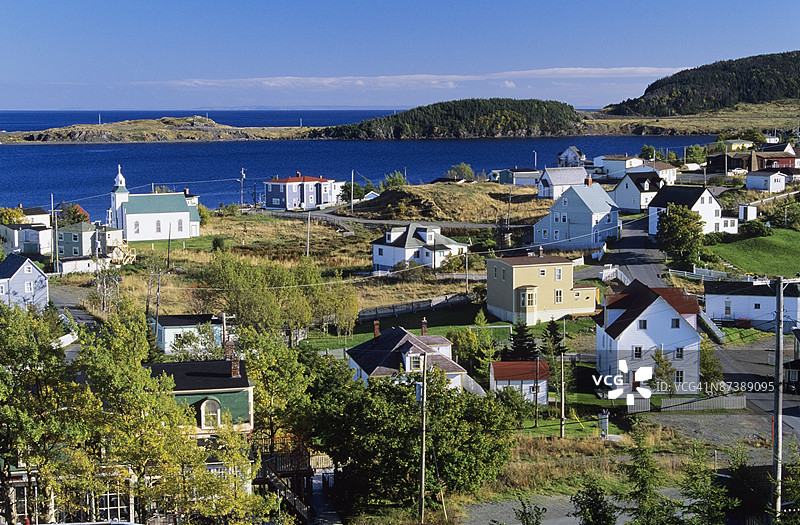 加拿大纽芬兰的历史渔村特立尼达图片素材