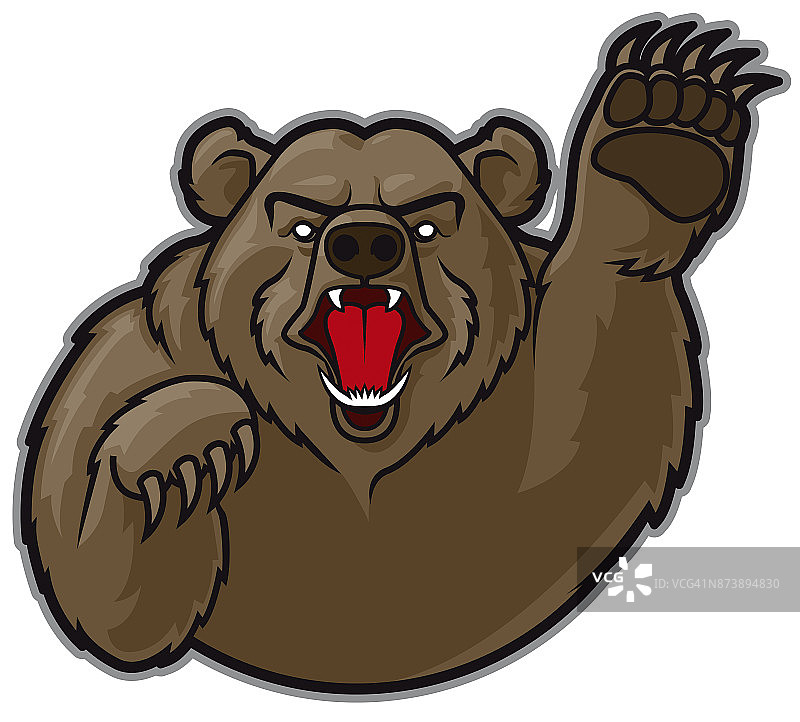 灰熊吉祥物图片素材