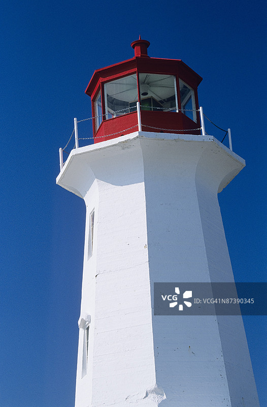 佩吉湾灯塔，加拿大新斯科舍省图片素材