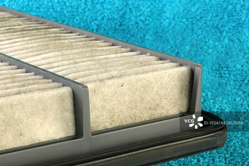 脏污的空气滤清器图片素材