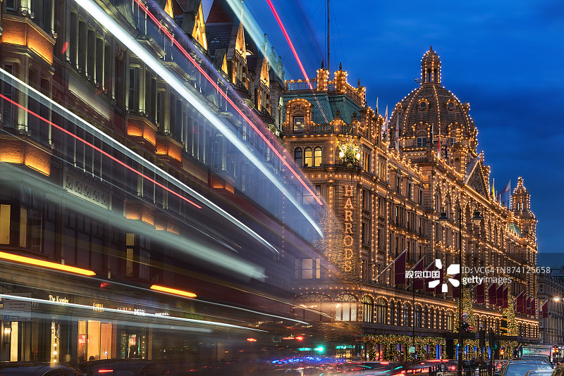 伦敦哈罗德百货图片素材