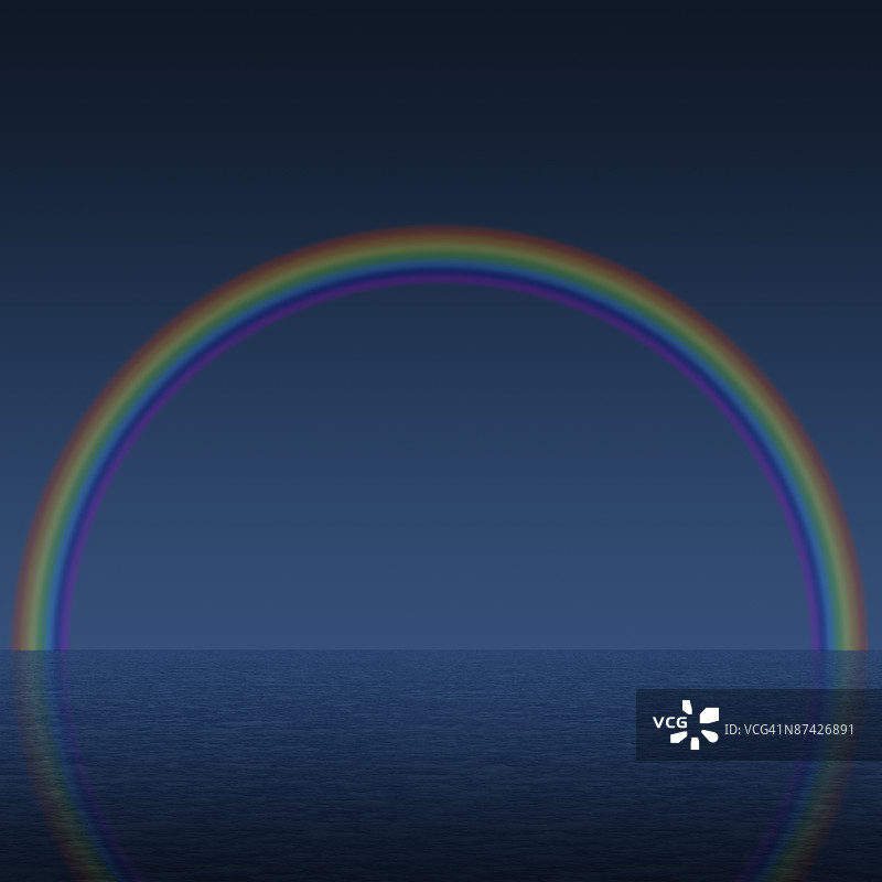 水面上的彩虹图片素材