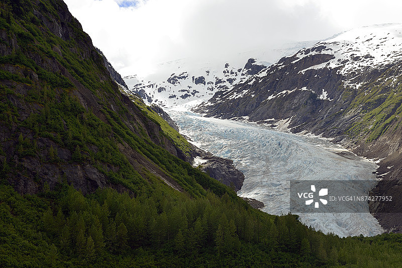 不列颠哥伦比亚省北部熊冰川、熊河通道图片素材
