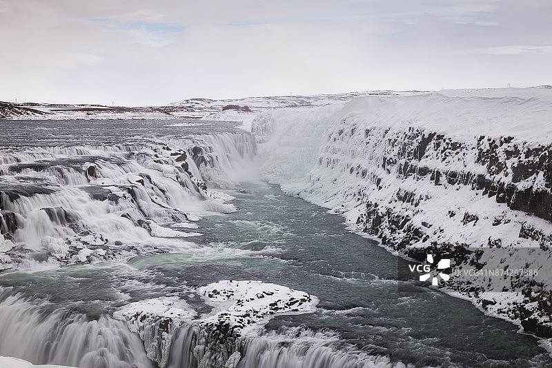 古尔福斯瀑布图片素材