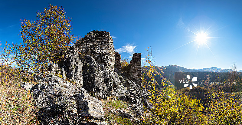 保加利亚罗多彼山脉克里乌斯要塞图片素材