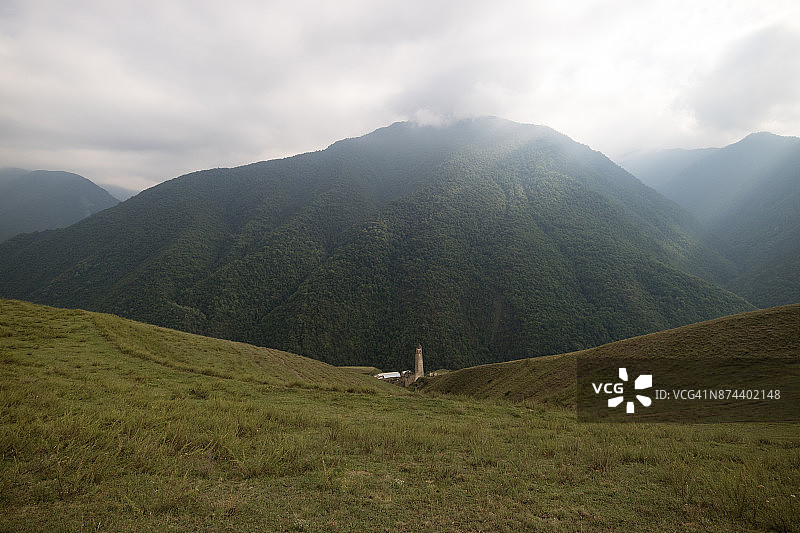 车臣深山，高加索地区图片素材