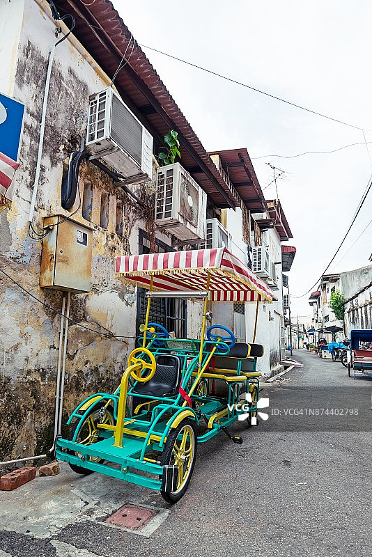 槟城的旅游自行车图片素材