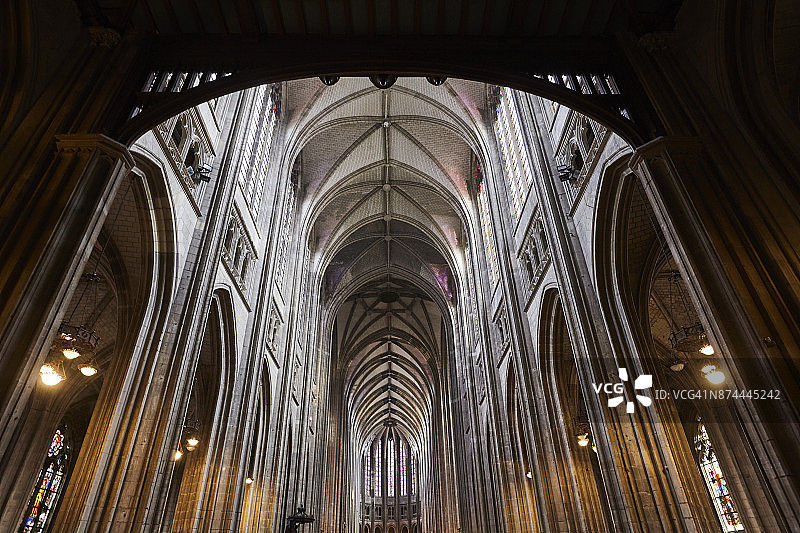 奥尔良大教堂内部，位于奥尔良图片素材