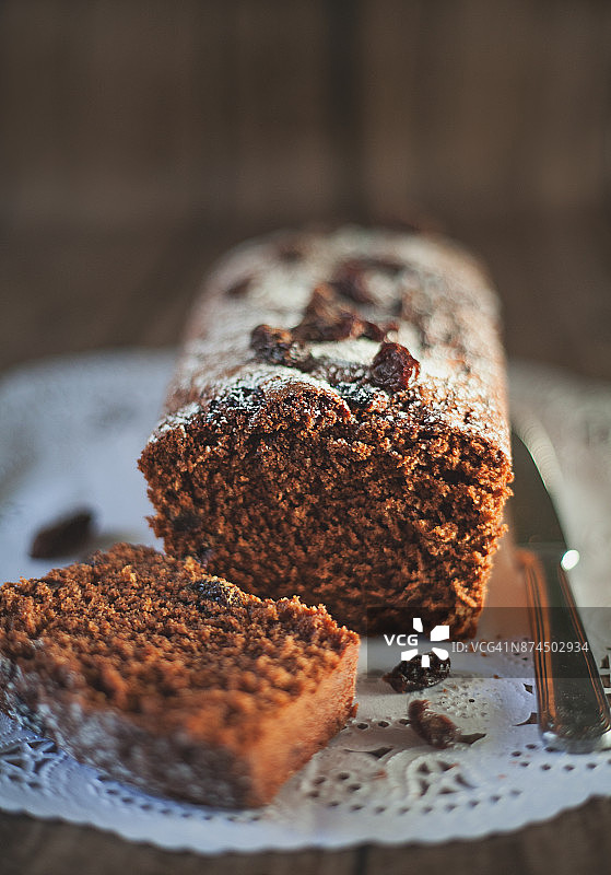 巧克力水果蛋糕图片素材