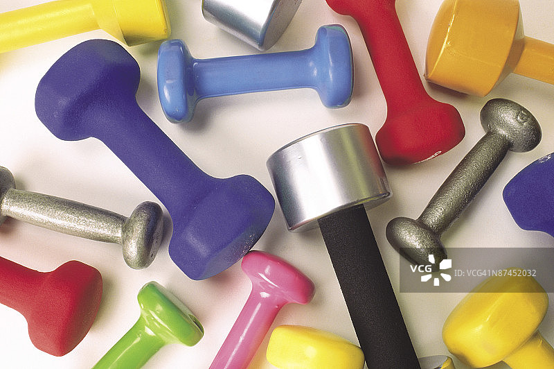 哑铃的影棚照片图片素材