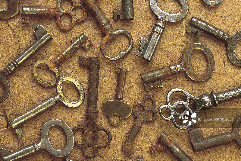 各种古董钥匙图片素材