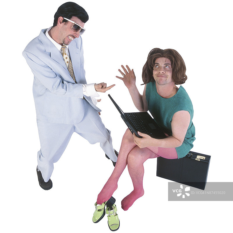 商人和秘书图片素材