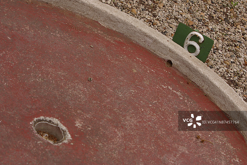 混凝土数字6图片素材