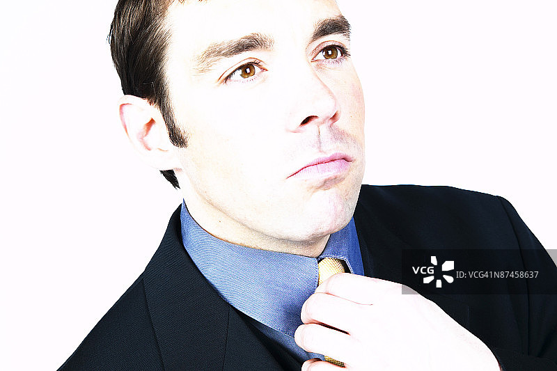 沉思的商人图片素材