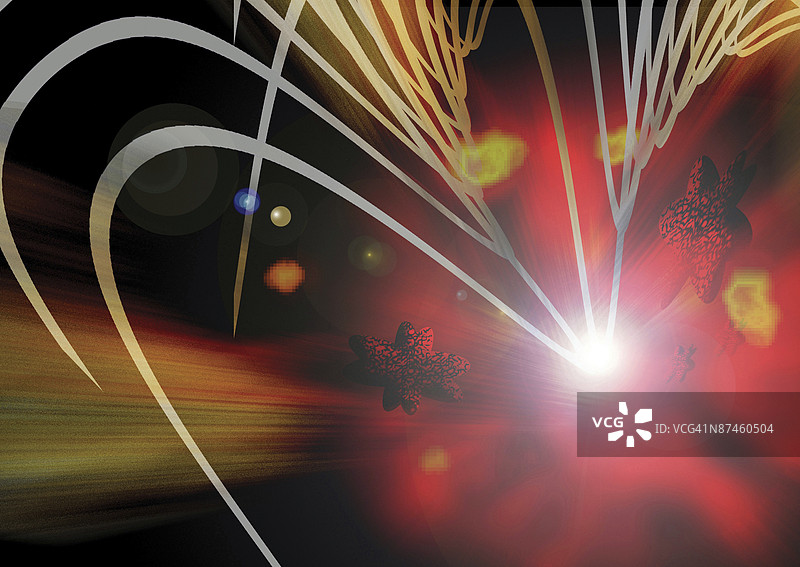 抽象的日晕图片素材