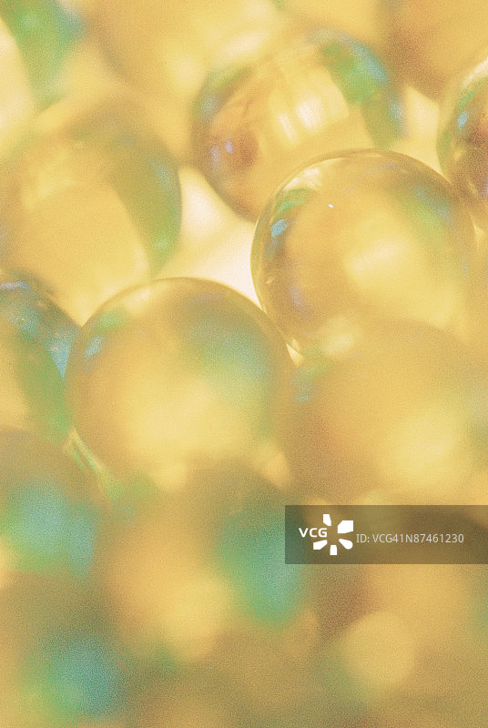 玻璃珠的特写镜头图片素材