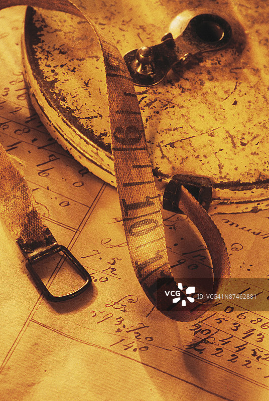 老式卷尺图片素材